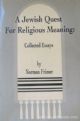 92173 A Jewish Quest For Religious Meaning: Collected Essays